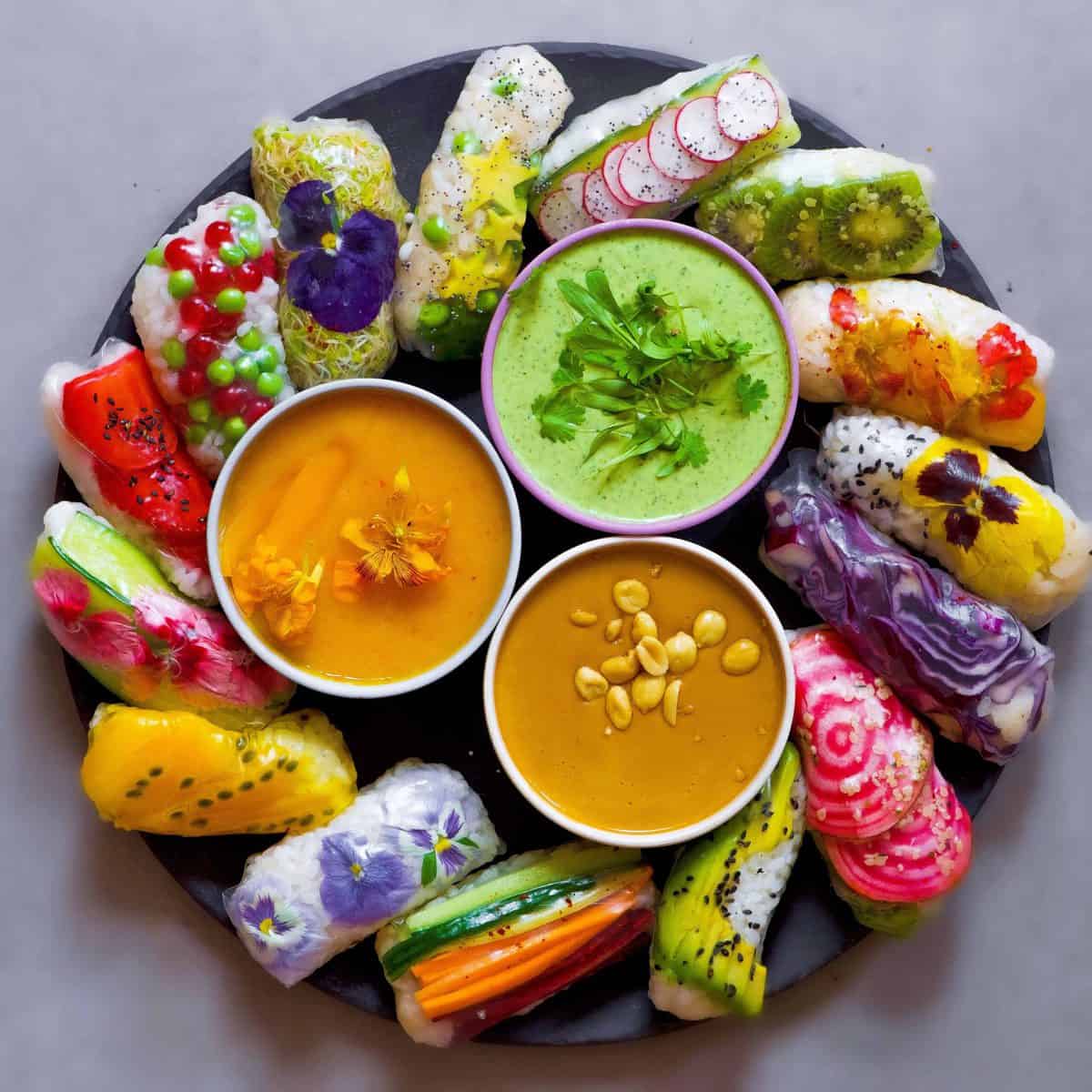 Plant-Based Rainbow Rolls: Delicious, Nutritious & Gluten-Free